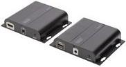 DIGITUS Professional DS-55122 4K HDMI Extender via CAT / IP (Set) - Video-/Audio-/Infrarot-Übertrager - HDMI - bis zu 120 m (DS-55122)