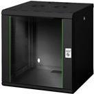 DIGITUS Professional - Gehäuse - Netzwerkschrank - geeignet für Wandmontage - Schwarz, RAL 9005 - 12U - 48.3 cm (19")