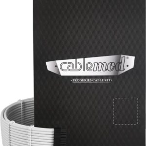 Cablemod ModMesh - 0,7 m - 8-pin(4+4) EPS12V - 8-pin(4+4) EPS12V - Gerade - Gerade - Weiß (CM-PRTS-FKIT-NKW-R)