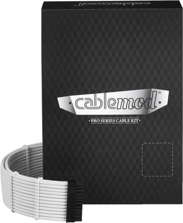 Cablemod ModMesh - 0,7 m - 8-pin(4+4) EPS12V - 8-pin(4+4) EPS12V - Gerade - Gerade - Weiß (CM-PRTS-FKIT-NKW-R)