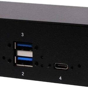 Exsys EX-1274HMV - Hub - 2 x USB 3,1 Gen 2 + 2 x USB-C - an Rack montierbar, an DIN-Schiene montierbar, wandmontierbar (EX-1274HMV)