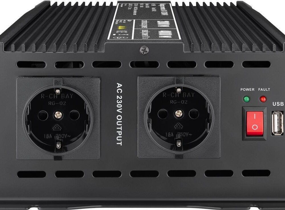 Goobay 58895 Netzteil & Spannungsumwandler Indoor 2000 W Schwarz (58895)