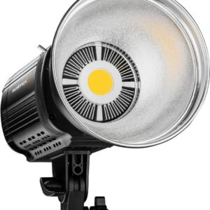 Walimex pro Niova 100 Plus Daylight dimmbare LED Videoleuchte mit Bowens-Reflektor & Soft Diffusor I Studiolicht mit COB LED-Technologie I 5600 K, CRI=93 I Leuchtstärke verstellbar von 10-100% (1022254)