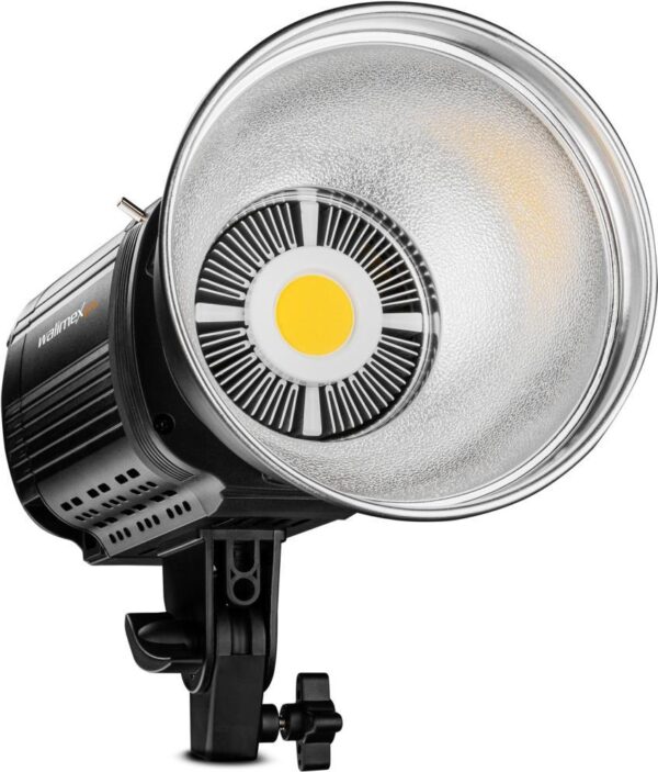 Walimex pro Niova 100 Plus Daylight dimmbare LED Videoleuchte mit Bowens-Reflektor & Soft Diffusor I Studiolicht mit COB LED-Technologie I 5600 K, CRI=93 I Leuchtstärke verstellbar von 10-100% (1022254)