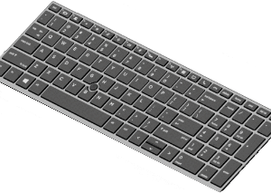 HP - Ersatztastatur Notebook - hinterleuchtet - Französisch - Frankreich - für EliteBook 755 G5 (L14366-051)