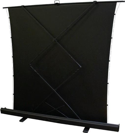 Elite Screens ezCinema Tab-Tension Series - Projektionsschirm mit Bodenständer - bodenstehend - 203 cm (80") - 16:9 - Matte White, MaxWhite 2 - Schwarz