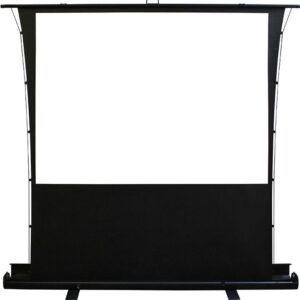 Elite Screens ezCinema Tab-Tension Series - Projektionsschirm mit Bodenständer - bodenstehend - 234 cm (92") - 16:9 - Matte White, MaxWhite 2 - Schwarz
