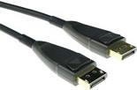 ACT 40 meter DisplayPort hybrid fiber/copper cable DP male to DP male. DISPLAYPORT HYBRID CABLE 40M (AK4034)