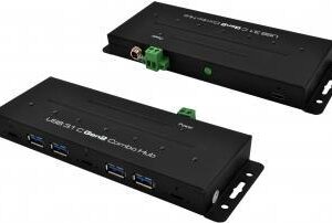 Exsys EX-1247HMVS - Hub - 7 x USB 3,1 Gen 2 - Desktop, an DIN-Schiene montierbar (EX-1247HMVS)