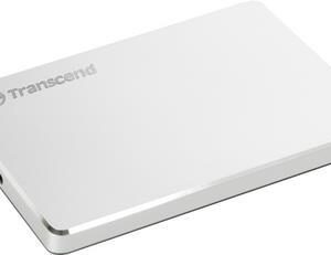 Transcend StoreJet 25C3S - Festplatte - 2 TB - extern (tragbar) - 2.5" (6.4 cm) - USB 3.1 Gen 1 (USB-C Steckverbinder) - Silber