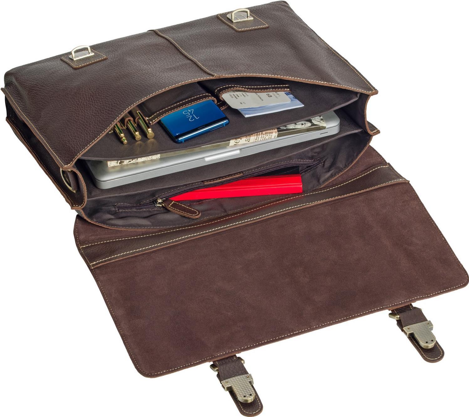 PEDEA Vintage Ledertasche Notebook "San Marcos" 17.3" (43,9) (66066313)