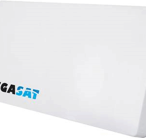 Megasat Profi-Line D1 - Antenne - flach, Parabolantenne - Fernseher - 33 dBi (für 12,75 GHz) - Single LNB - Wandmontage möglich, Mast, Fenster