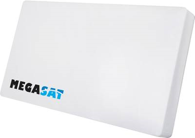 Megasat Profi-Line D1 - Antenne - flach, Parabolantenne - Fernseher - 33 dBi (für 12,75 GHz) - Single LNB - Wandmontage möglich, Mast, Fenster