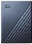 WD My Passport Ultra WDBFTM0040BBL - Festplatte - verschlüsselt - 4TB - extern (tragbar) - USB3.0 (USB-C Steckverbinder) - 256-Bit-AES - Blau (WDBFTM0040BBL-WESN)