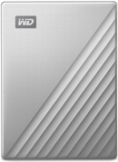 WD My Passport Ultra WDBC3C0010BSL - Festplatte - verschlüsselt - 1 TB - extern (tragbar) - USB 3.0 (USB-C Steckverbinder) - 256-Bit-AES - Silber