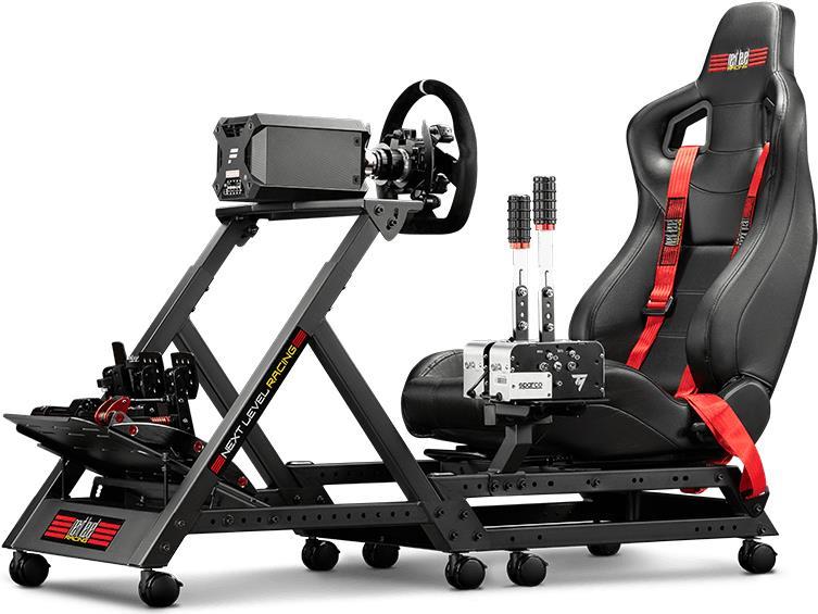 Next Level Racing GTTRACK - Rennsitz - 150 kg - 120 cm - 210 cm - Schwarz - Rot - Gummi (NLR-S009)