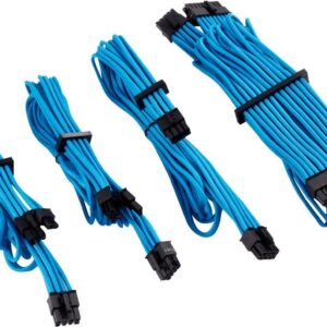 Corsair Premium individually sleeved starter kit (Type 4, Generation 4) - Stromkabelkit - Blau (CP-8920218)
