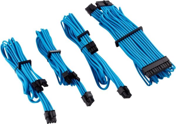 Corsair Premium individually sleeved starter kit (Type 4, Generation 4) - Stromkabelkit - Blau (CP-8920218)