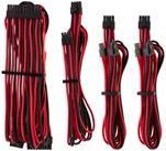 Corsair Premium individually sleeved starter kit (Type 4, Generation 4) - Stromkabelkit - Schwarz, Rot (CP-8920219)