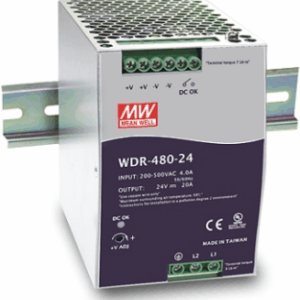 MEAN WELL WDR-480-24 Netzteil 480 W Metallisch (WDR-480-24)