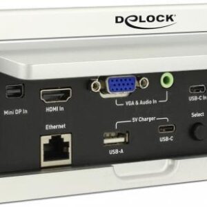 DeLOCK Multi-AV to HDMI Converter for Table Mount - Multiformat auf HDMI-Converter / Scaler / Switcher