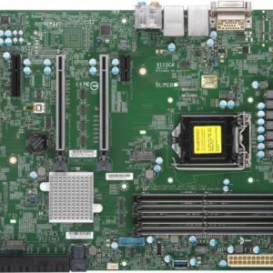 Super Micro SUPERMICRO X11SCA - Motherboard - ATX - LGA1151 Socket - C246 Chipsatz - USB 3,1 Gen 1, USB-C Gen2, USB 3,1 Gen 2 - 2 x Gigabit LAN - Onboard-Grafik (CPU erforderlich) - HD Audio (MBD-X11SCA-B)