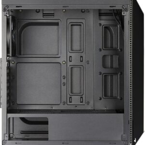 AeroCool Shard - Mid tower - ATX - Seitenteil mit Fenster (Acryl) - keine Spannungsversorgung (ATX) - Schwarz - USB/Audio (ACCM-PV14012.11)