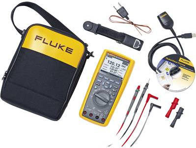 Fluke 289/FVF. Breite: 102 mm, Tiefe: 60 mm, Höhe: 222 mm. Akku-/Batterietyp: AA, Batteriespannung: 1,5 V (3947812)