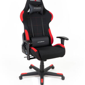 DXRacer Gaming Stuhl, OH/FD01/NR, F-Serie, schwarz-rot (OH-FD01-NR)