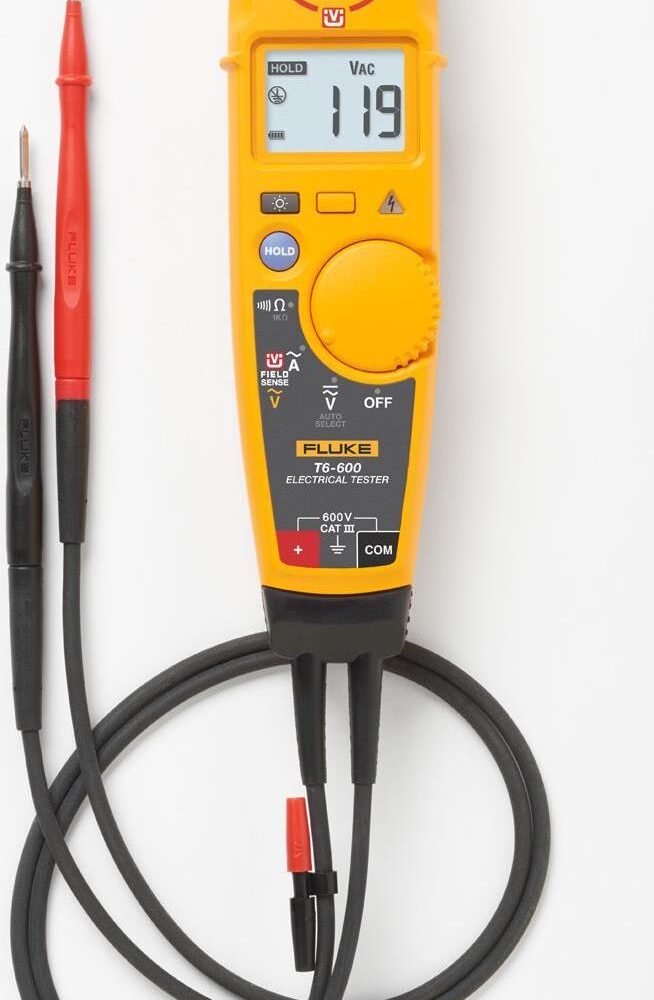 Fluke Elektrotester - Schwarz - Grau - Rot - Gelb - LCD - 1,78 cm - Tasten - Drehregler - -10 - 50 °C - -30 - 60 °C (4910322)