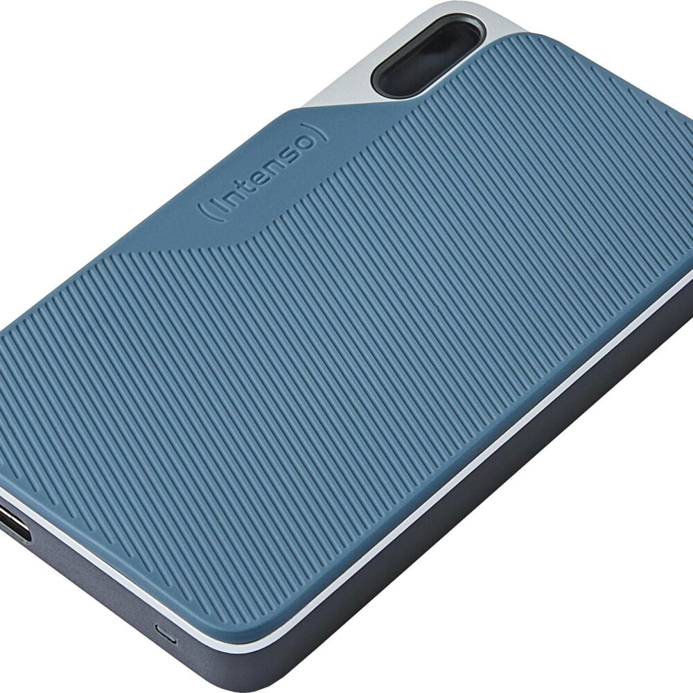 Intenso TX100 - SSD - 1TB - extern (tragbar) - USB 3,2 Gen 1x1 (USB-C Steckverbinder) - Gray-Blue (3826460)