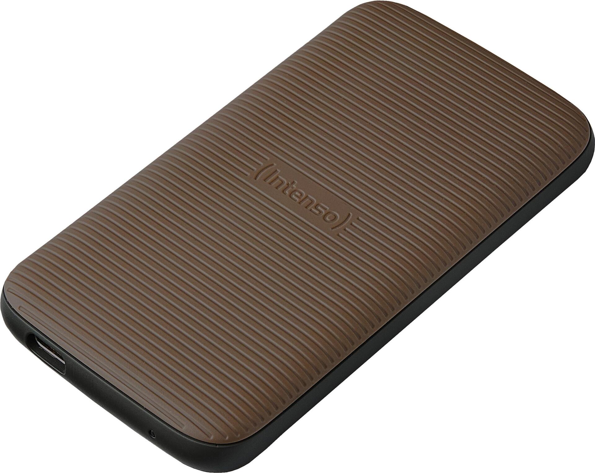 Intenso TX500 - SSD - 2TB - extern (tragbar) - USB 3,2 Gen 2x1 (USB-C Steckverbinder) - braun (3827470)