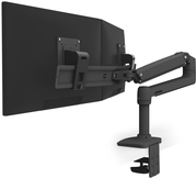 Ergotron LX Dual Direct Monitor Arm - Monitorhalterung - Schwenkarm für bis zu zwei Monitore mit einer Diagonale von max. 63,5 cm (25" ) und maximal 10 kg Gesamtgewicht (schwarz) (45-489-224)