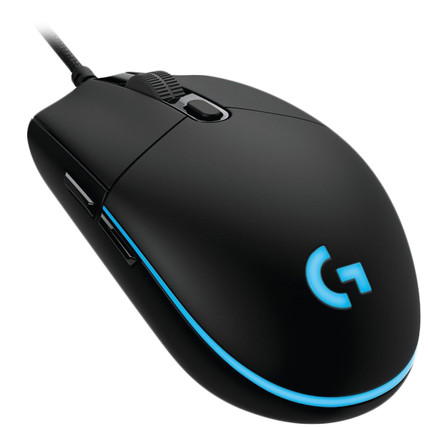 Logitech Gaming Mouse G Pro - Maus - rechts- und linkshändig - optisch - kabellos - LIGHTSPEED - kabelloser Empfänger (USB)
