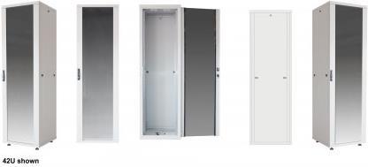 Intellinet Basic - Schrank - bodenstehend - Grau, RAL 7035 - 32U - 48,3 cm (19") (715393)