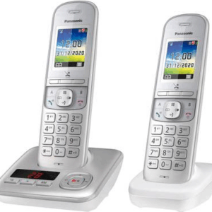 Panasonic KX-TGH722 DECT-Telefon Perleffekt - Silber Anrufer-Identifikation (KX-TGH722GG)