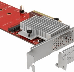 DeLOCK PCI Express Card > 2 x internal M.2 - Schnittstellenadapter - M.2 Card Low-Profile - PCIe 3.0 x8 (90305)