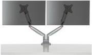 Kensington SmartFit One-Touch Dual Monitor Arm - Befestigungskit - einstellbarer Arm - für 2 Monitore - Metall - silbergrau - Bildschirmgröße: 33-81,3 cm (13"-32") - C-Zwinge, Tülle, Tischmontage (K55471EU)