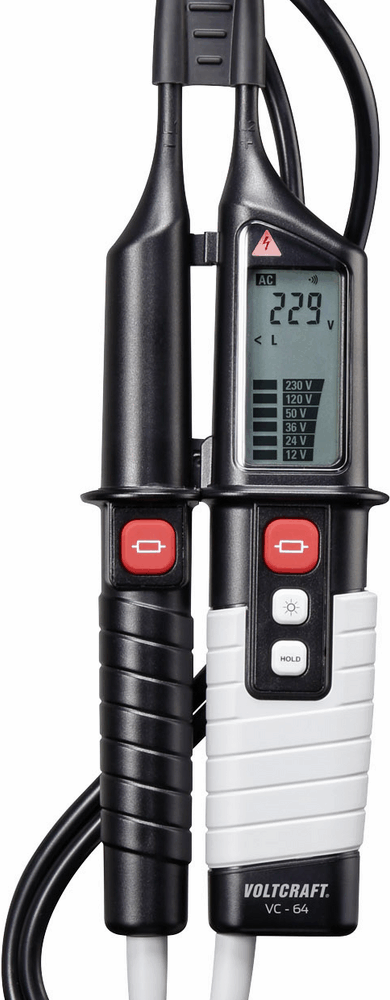 VC 64 Zweipoliger Spannungsprüfer Kalibriert nach DAkkS CAT III 1000 V IV 600 V (VC 64)
