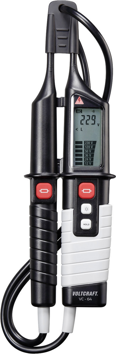 VC 64 Zweipoliger Spannungsprüfer Kalibriert nach DAkkS CAT III 1000 V IV 600 V (VC 64)