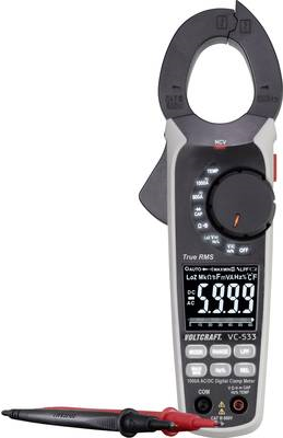 VOLTCRAFT VC-533 Stromzange digital CAT III 600 V Anzeige (Counts): 6000 (VC-8466770)