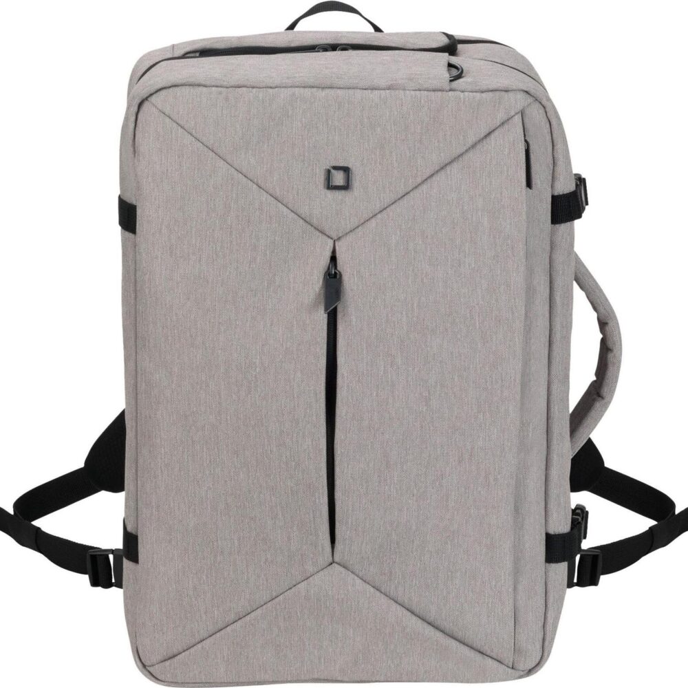 DICOTA Backpack Dual Plus EDGE - Notebook-Rucksack - 39.6 cm - 33,00cm (13") - 15.6" - Hellgrau