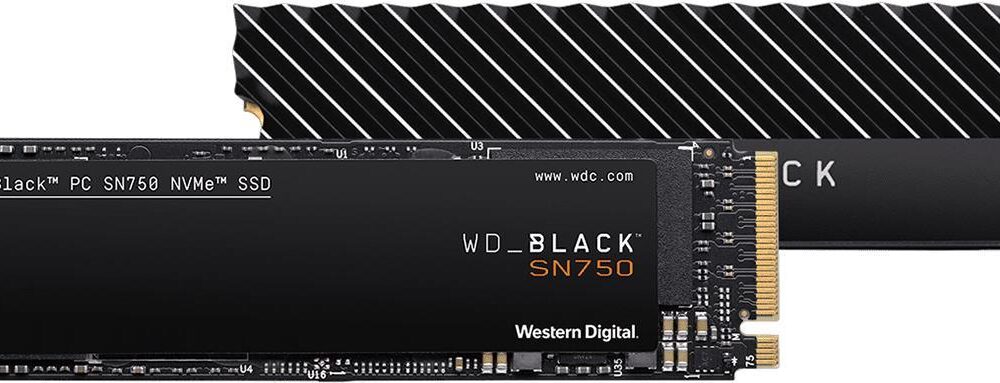 WD Black SN750 NVMe SSD WDBGMP0020BNC - SSD - 2 TB - intern - M.2 2280 - PCI Express 3.0 x4 (NVMe) - integrierter Kühlkörper