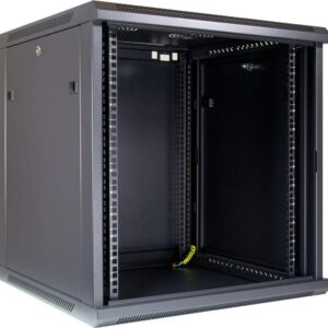 Inter-Tech SMA-6612 - 12U - Wandmontiertes Regal - 40 kg - Schwarz - Metall - Gehärtetes Glas - Geschlossen (88887254)