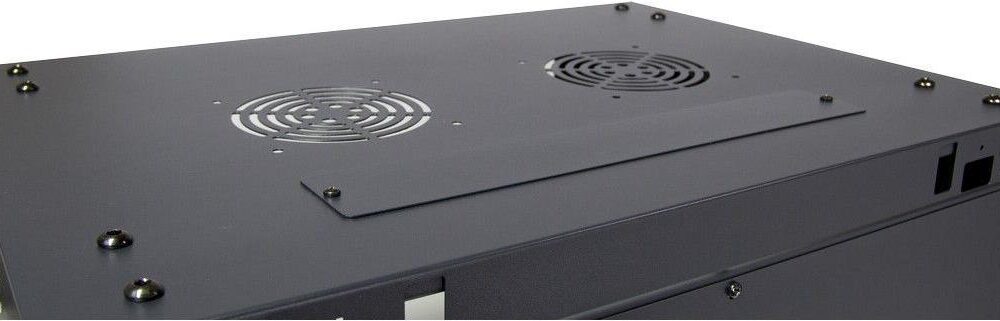 Inter-Tech SMA-6406 - 6U - Wandmontiertes Regal - 30 kg - Schwarz - Metall - Gehärtetes Glas - Geschlossen (88887252)