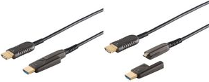 shiverpeaks BASIC-S AOC-HDMI Verlegekabel-Set, 4K, 30 m HDMI A Stecker - HDMI D Stecker, mit Adapter HDMI D Stecker - 1 Stück (BS30-02485)