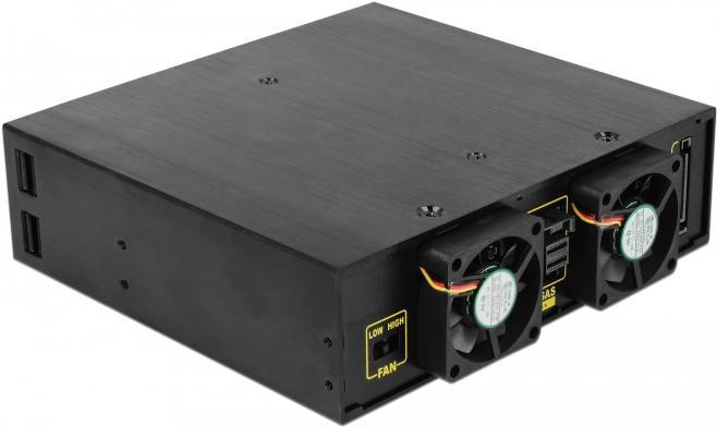 Delock 5.25? Wechselrahmen für 4 x 2.5? SATA / SAS HDD / SSD 12 Gb/s (47233)