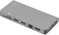 DIGITUS DA-70877 - Dockingstation - USB-C - VGA, HDMI - 1GbE (DA-70877)