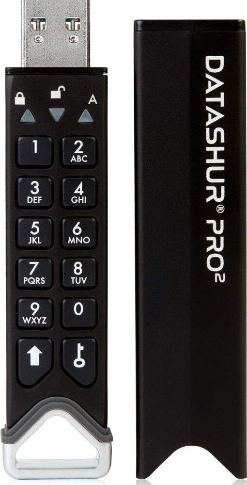 iStorage datAshur PRO2 USB-Stick 512 GB USB Typ-A 3.1 (3.1 Gen 1) Schwarz (IS-FL-DP2-256-512)
