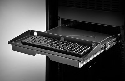 Renkforce RF-3429156 48,30cm (19")  Netzwerkschrank-Schublade 2 HE Ausziehbar Geeignet für Schranktiefe: ab 500 mm Schwarz (RF-3429156)